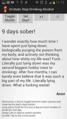 Stop Drinking Alcohol android App screenshot 2